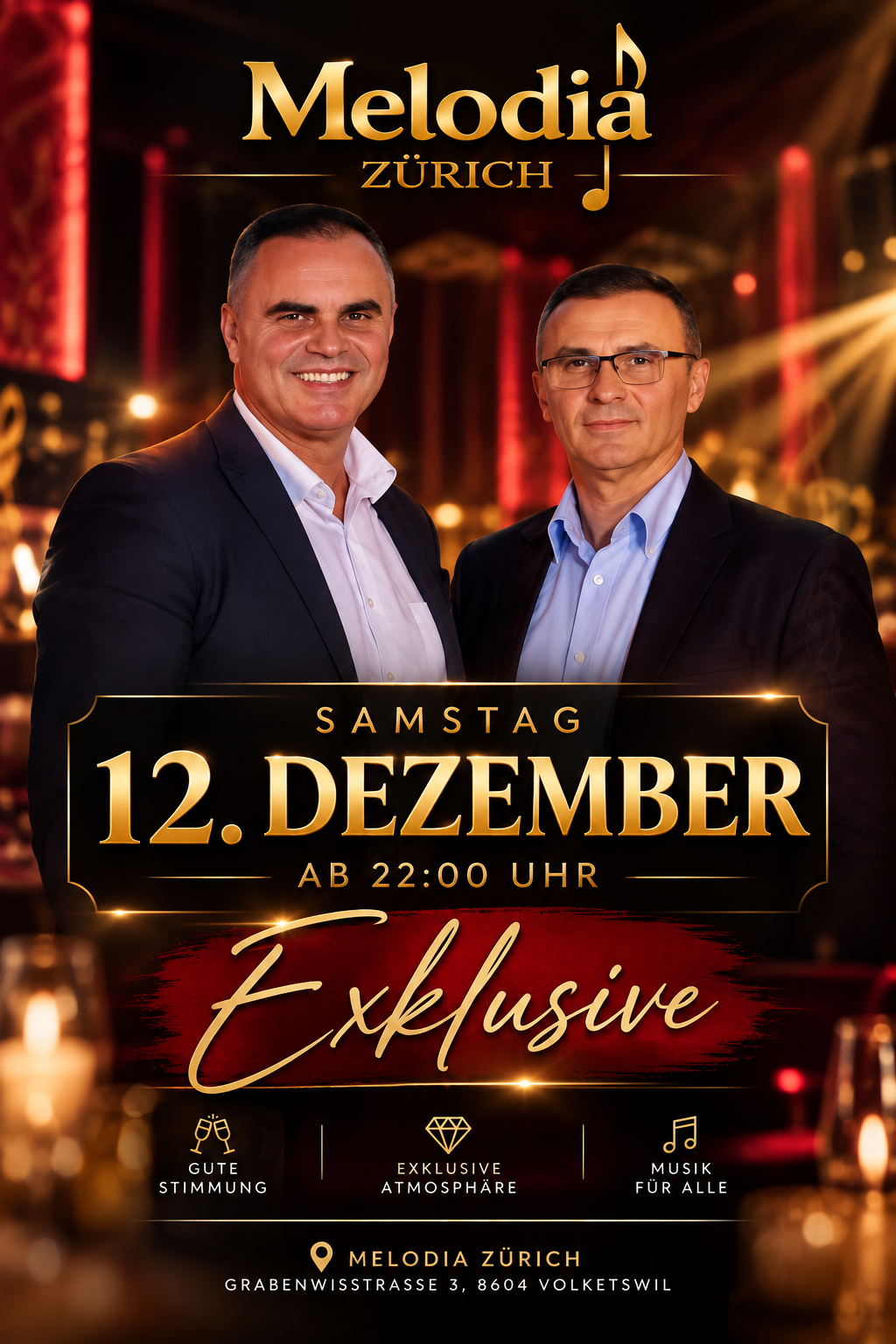 DIE BRÜDER ALIU – EXKLUSIV IN DER MELODIA ZÜRICH