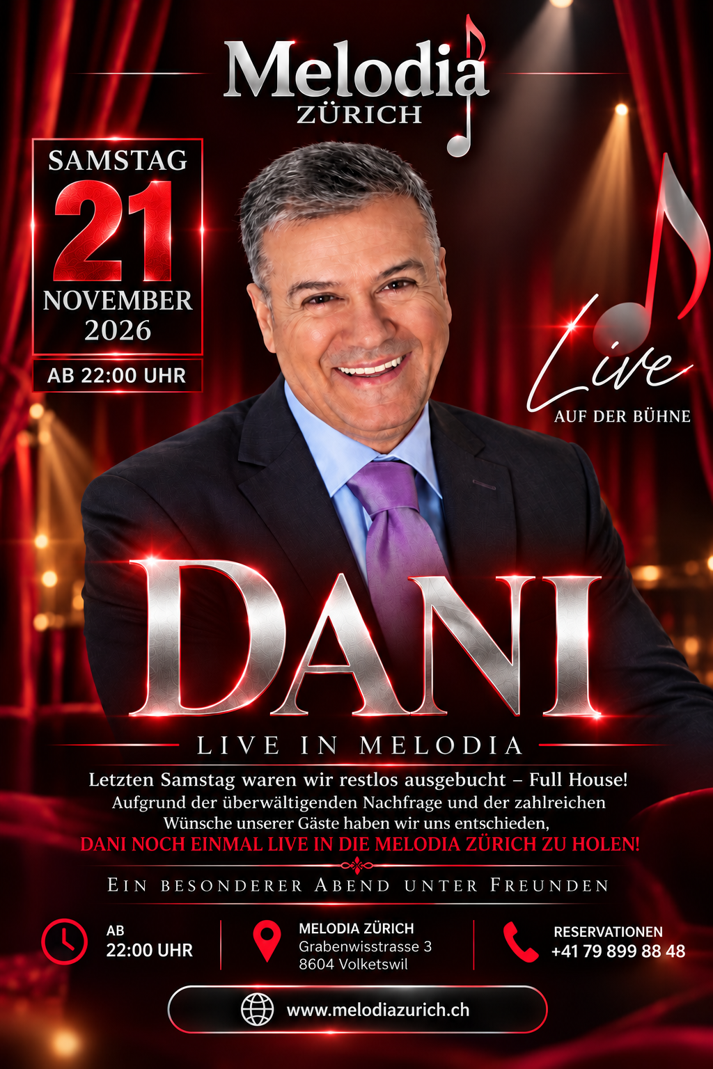 RAMADAN KRASNIQI-DANI LIVE IN DER MELODIA ZÜRICH! 🔥🎤